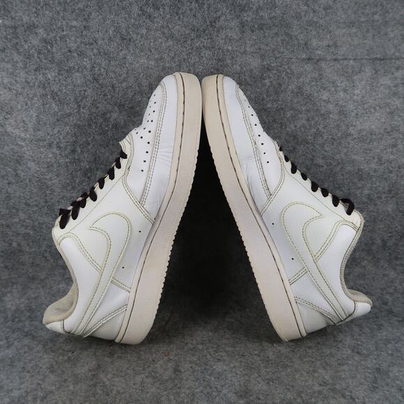Nike Shoes Womens 8 Sneakers Court Vision Low Basketball Trainers Leather White - Picture 8 of 12